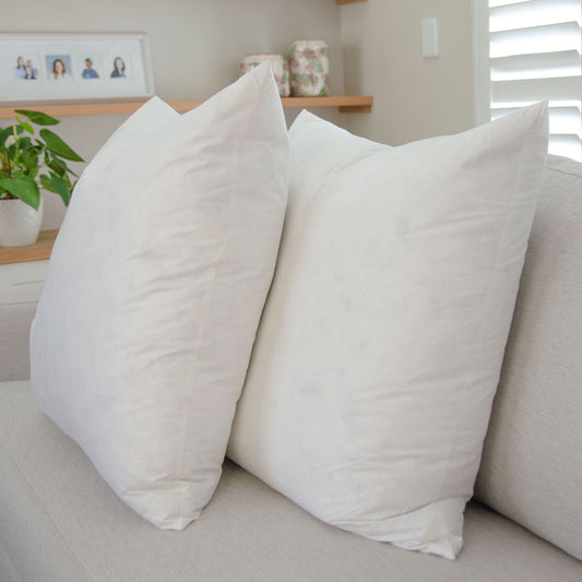 55x55cm Feather Cushion Inner - Pair