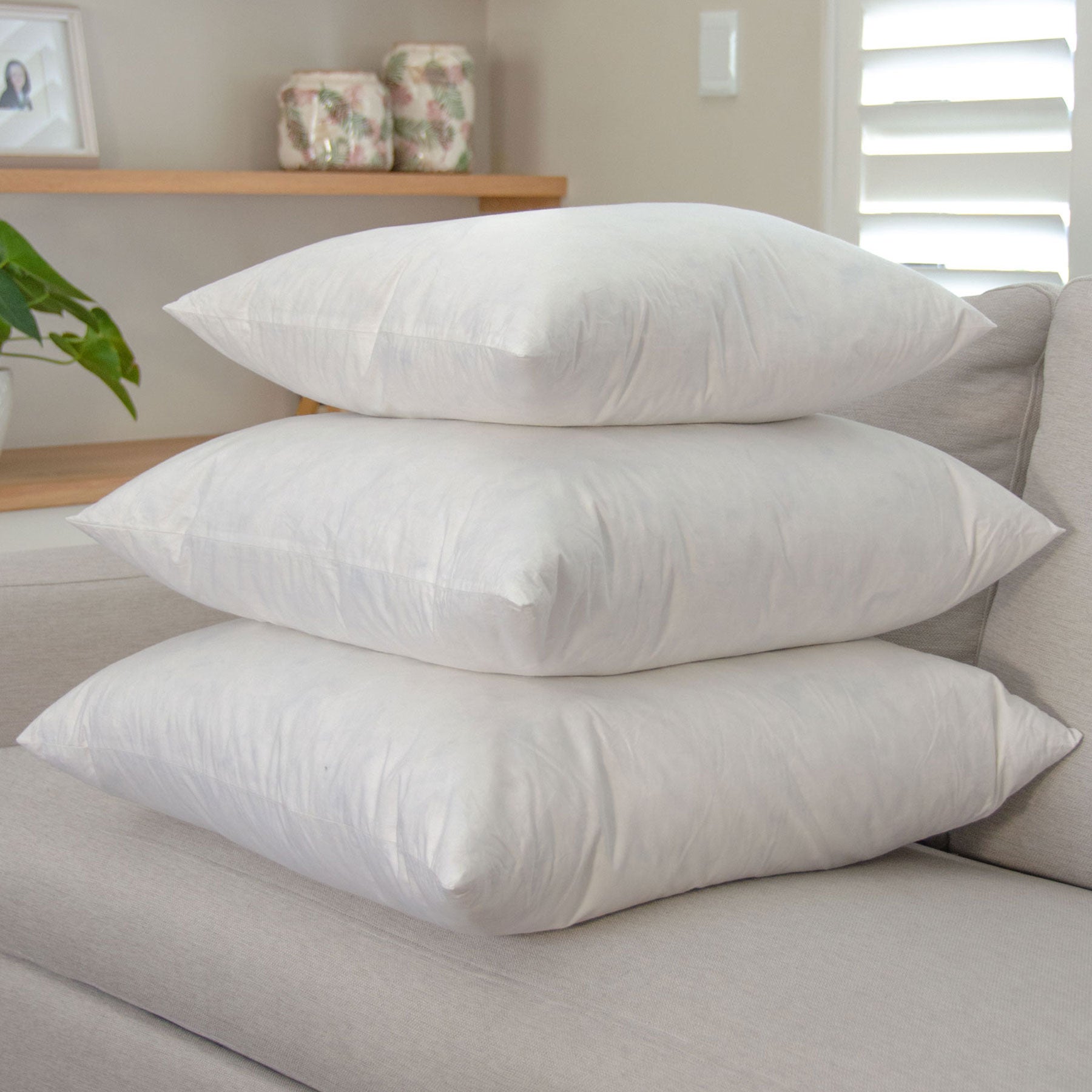 Cushion Inner Material 60x60cm Feather Cushion Inner - Pair – Feathers & Home