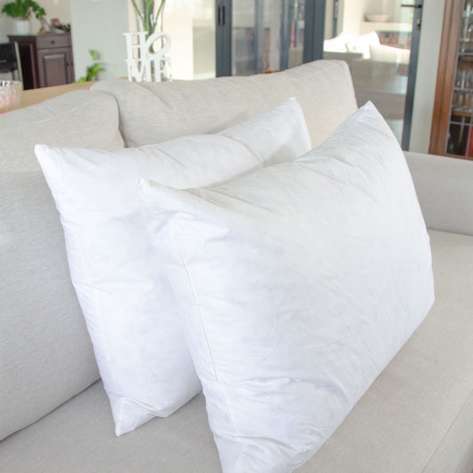 40x60cm Feather Cushion Inner - Pair